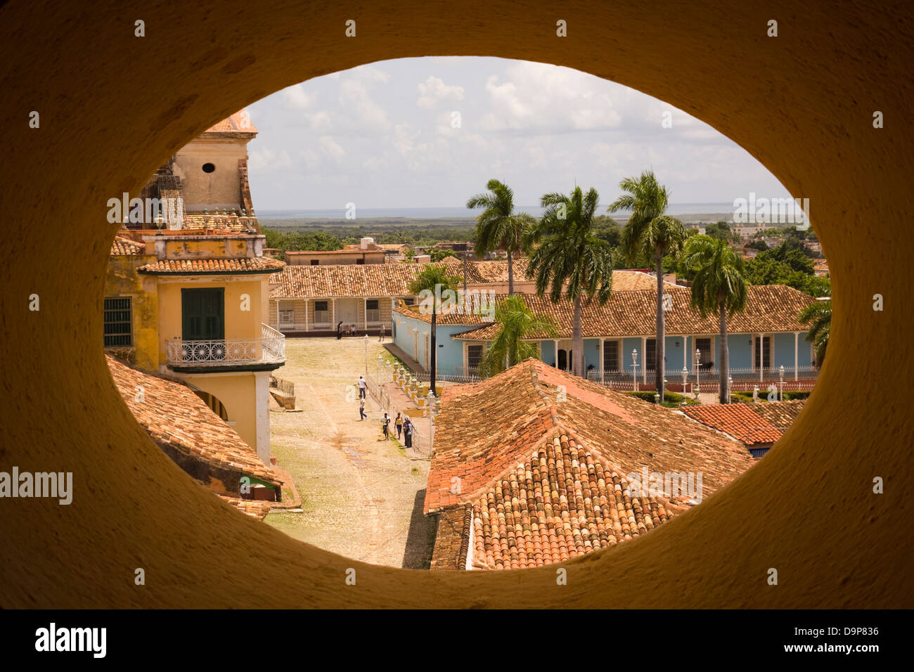 View of Trinidad street, one of UNESCOs World Heritage sites since 1988. Sancti Spiritus Province, Cuba. Stock Photo