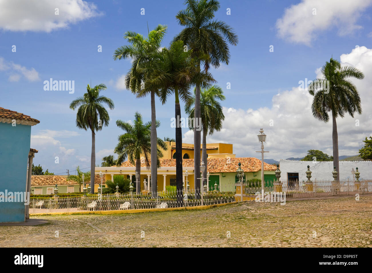 Principal square of Triinidad. one of UNESCOs World Heritage sites since 1988. Sancti Spiritus Province, Cuba. Stock Photo