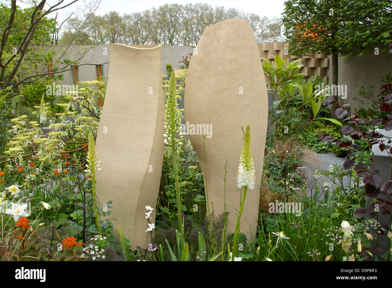 Sculpture in the BrandAlley Fresh Garden at RHS CHelsea Flower Show 2013, London, UK Stock Photo