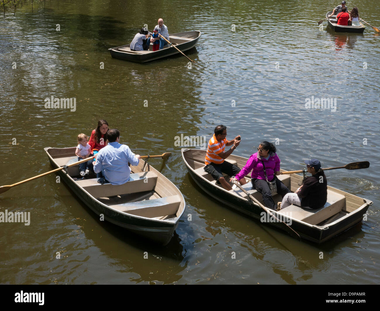 Rowboats on [The Lake] in Central Park, NYC Stock Photo Alamy