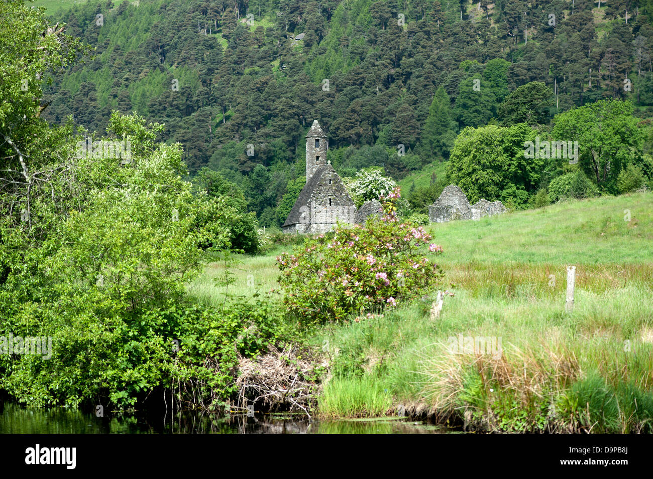 St. Kevin’s ancient church in Glendalough, Wicklow Mountains, Ireland