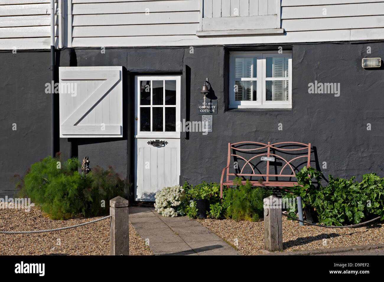 Traditional building at the site of Tide Mill in Woodbridge, Suffolk, England Stock Photo
