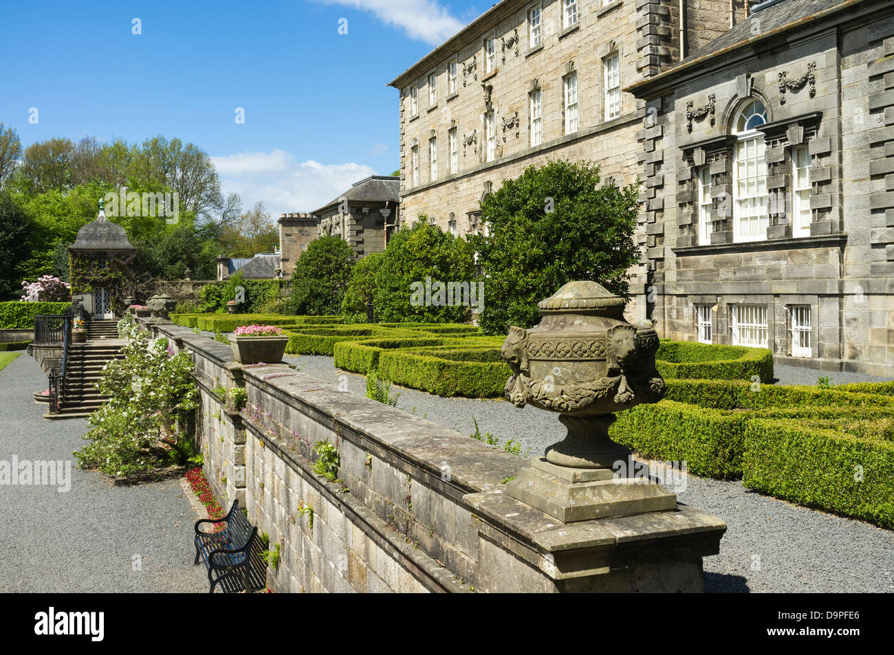 Pollok House, an 18th century mansion, designed by William Adam, on the outskirts of Glasgow, Scotland. Stock Photo