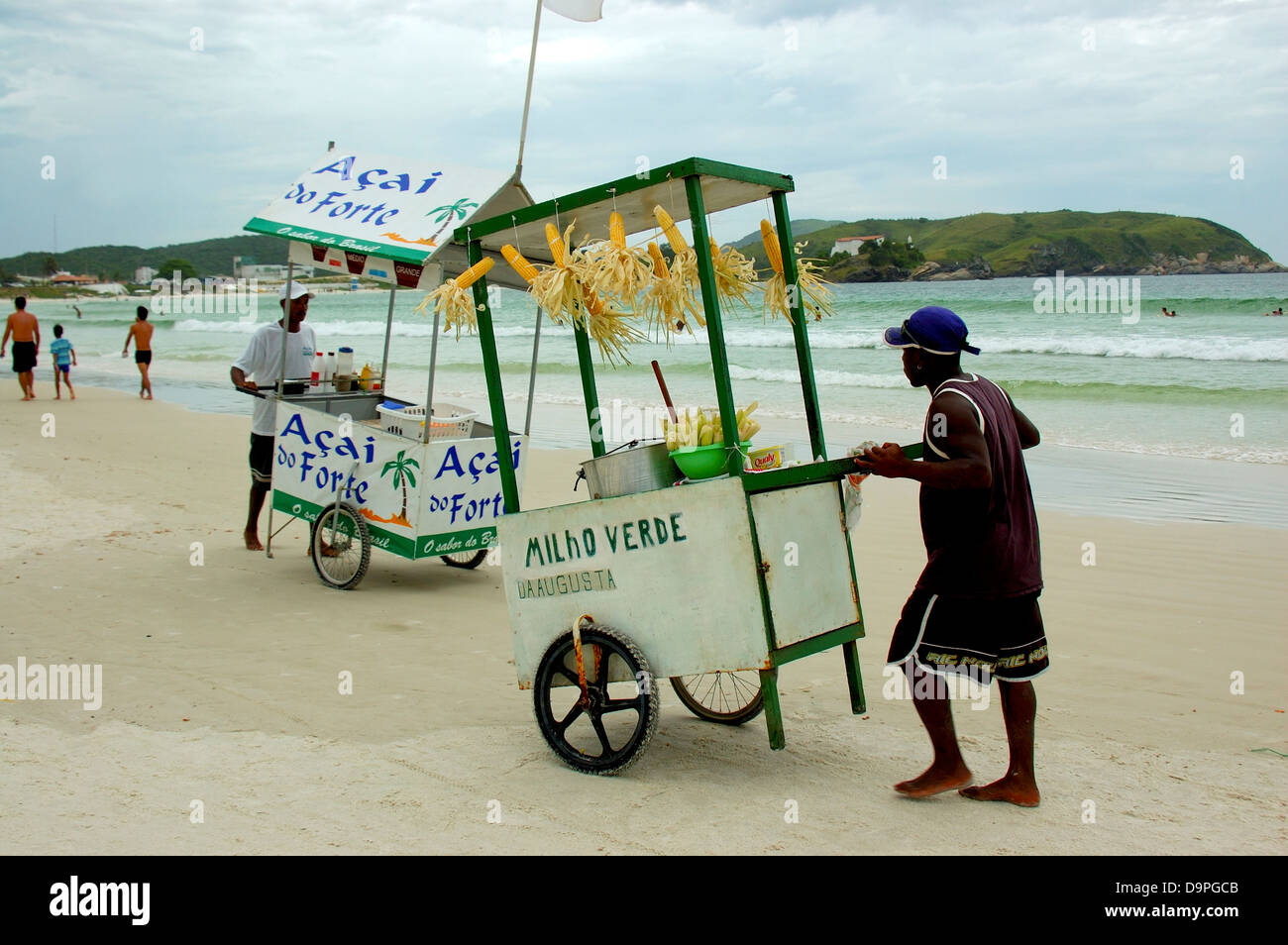 corn flake and ice cream seller from the the beaches in cabo frio