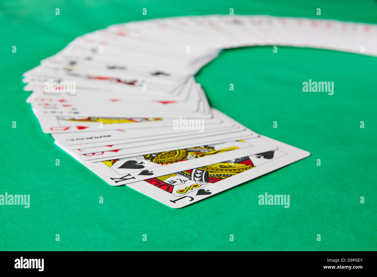 Hand playing cards table hires stock photography and images Alamy