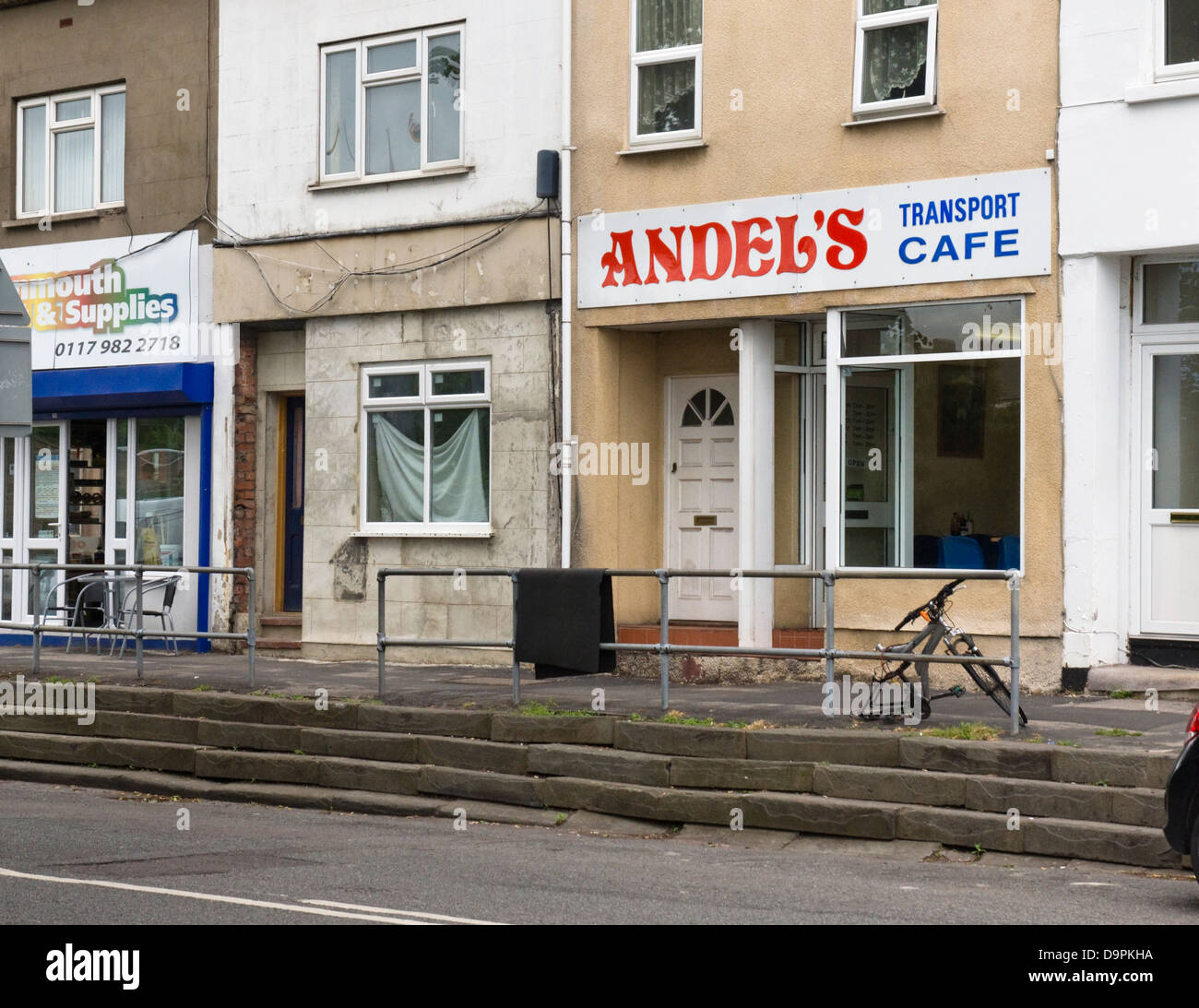 Avonmouth Bristol England UK Andel's Transport Cafe Stock Photo Alamy