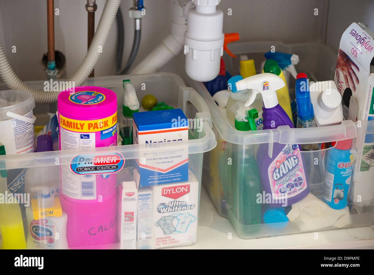 Domestic cleaning supplies top