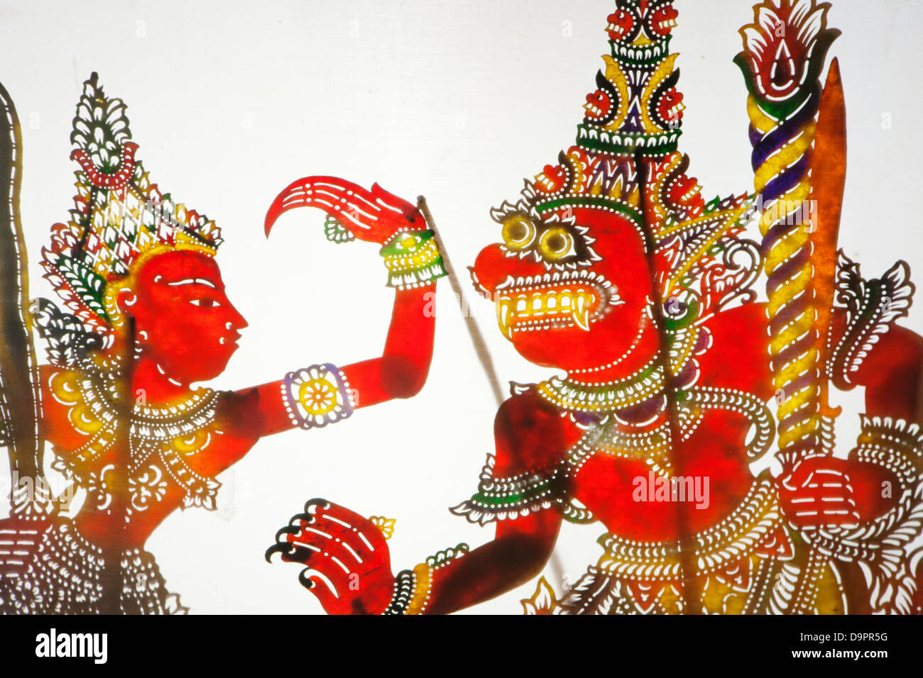 Malaysian shadow puppets, Kota Bharu, Kelantan, Malaysia Stock Photo