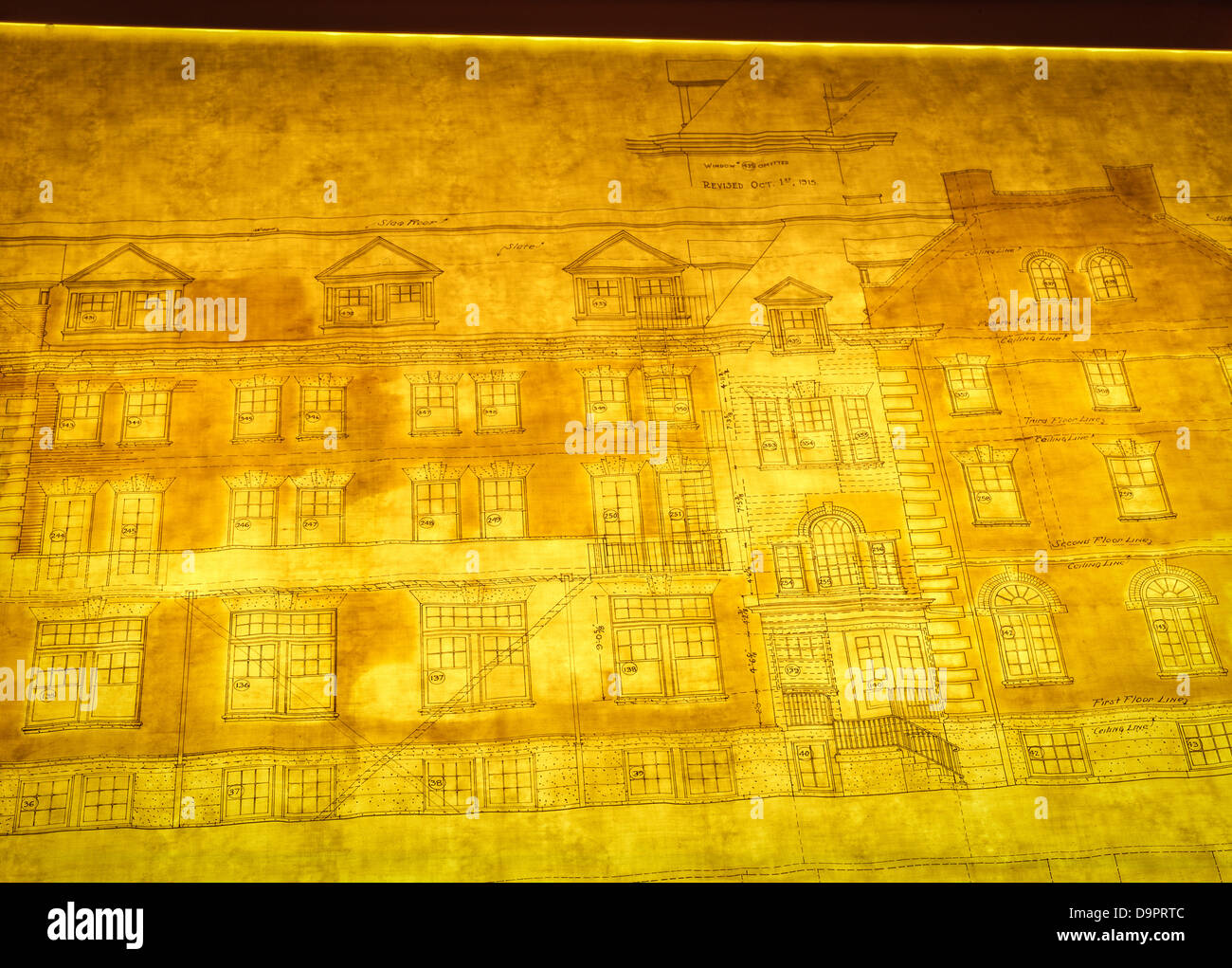 Schematic, blueprint building plans Stock Photo - Alamy