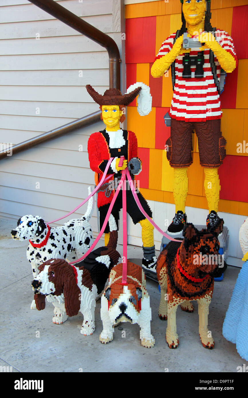 Figures Made Of LEGO At Downtown Disney Area