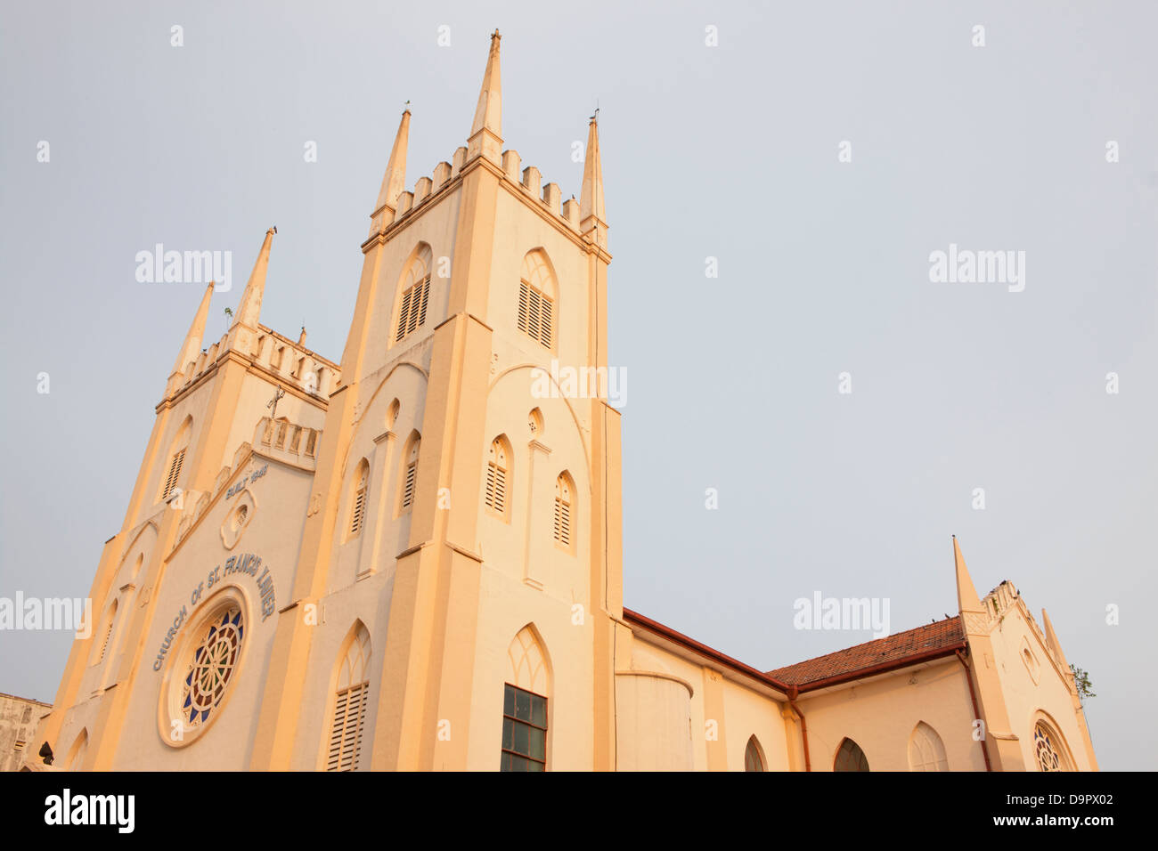 Church of St Francis Xavier; Melaka; Malaysia Stock Photo ...