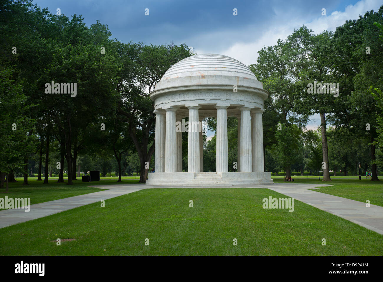 Washington DC World War One Memorial on the National Mall, Washington D.C., USA Stock Photo