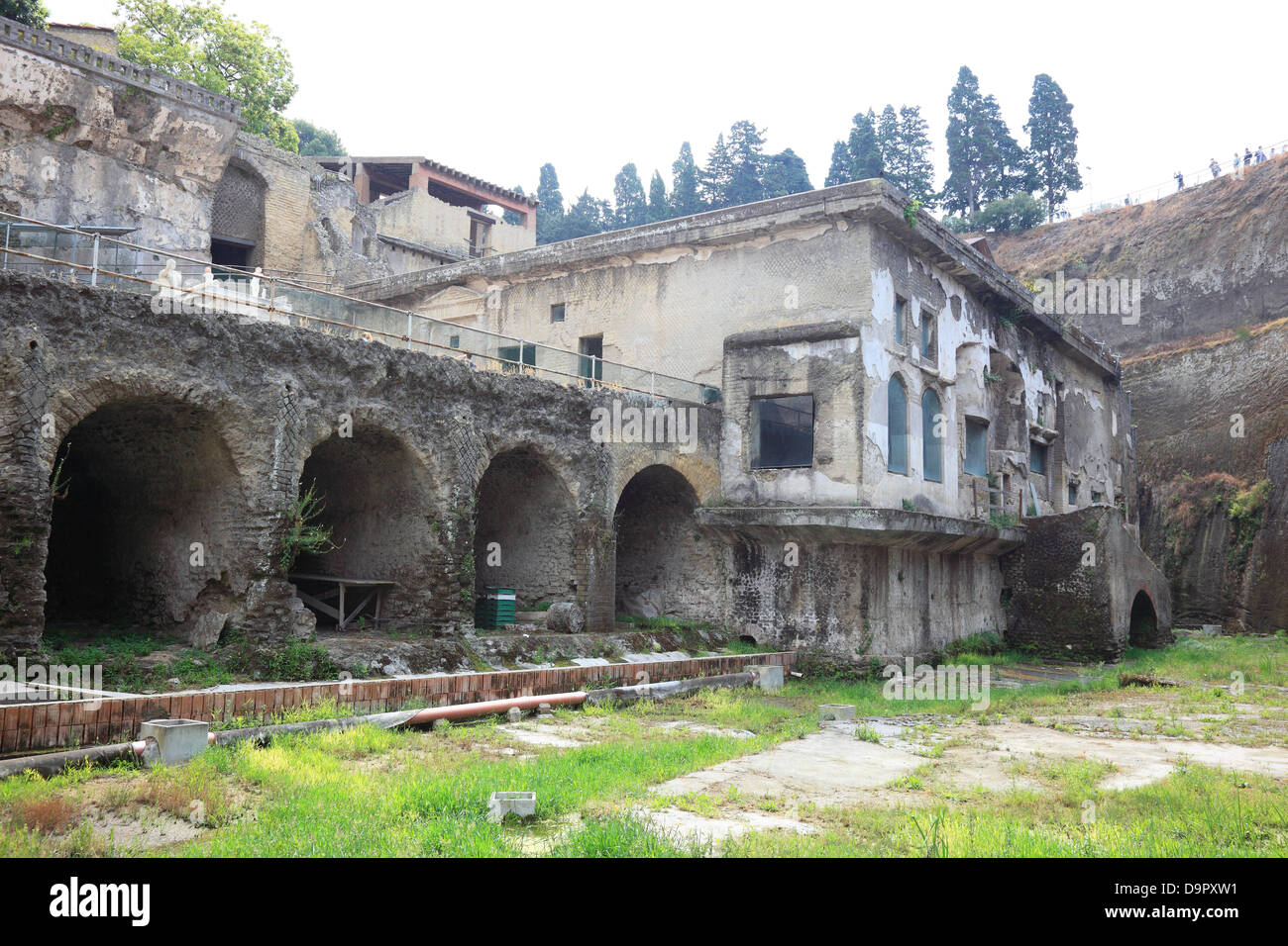 Boat Houses In The Ruins Of Herculaneum Campania Italy Stock Photo Boat Houses In The Ruins Of Herculaneum Campania Italy Stock Photo