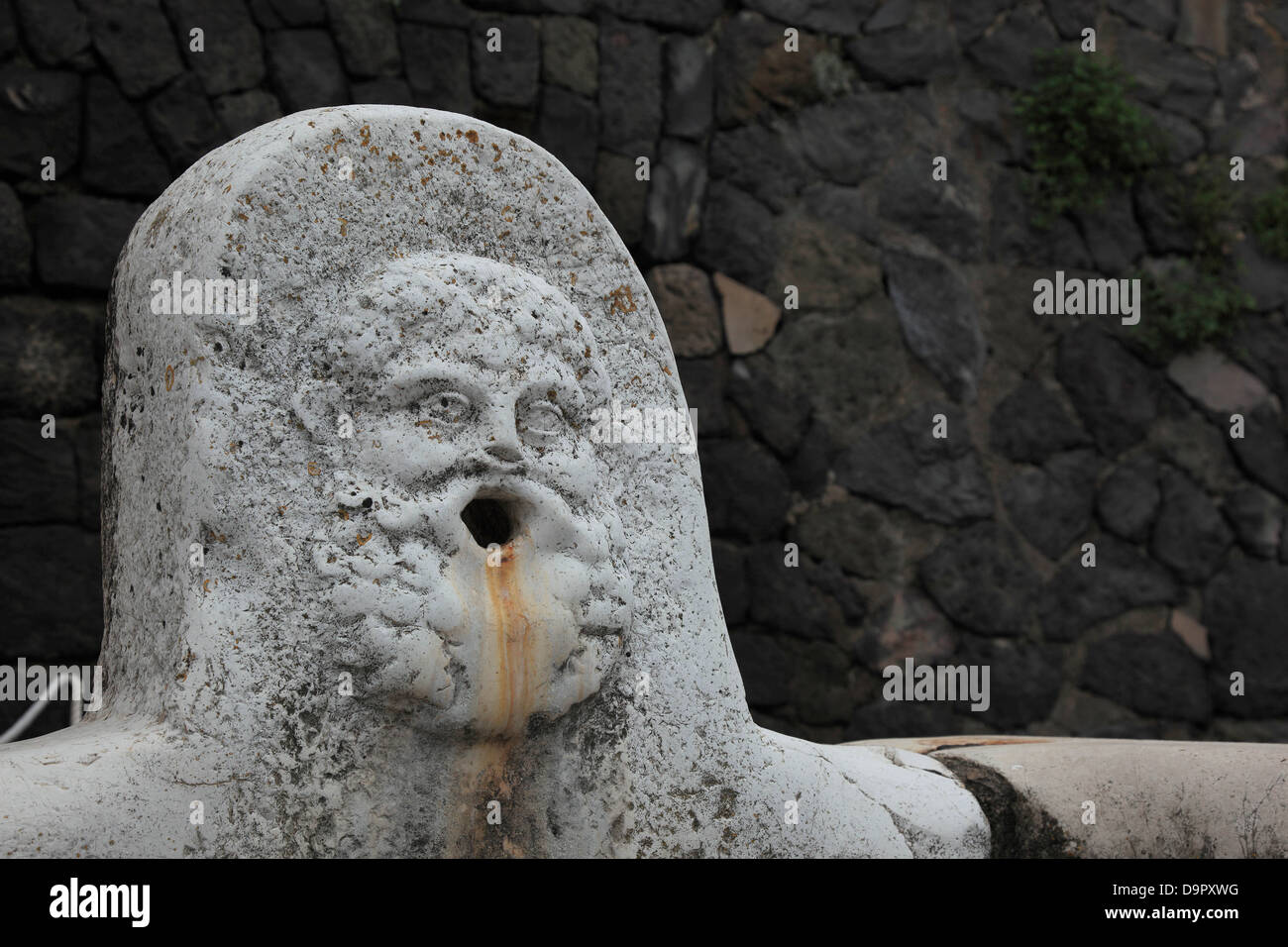 Drinking water wells in the ruins of Herculaneum, Campania, Italy Stock