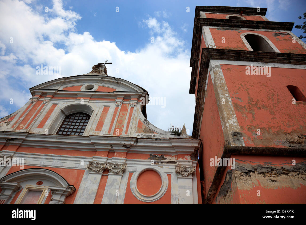 Santissima Annunziata Cathedral in Vico Equense, Campania, Italy Stock Photo