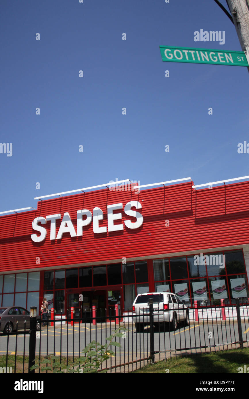 The Staples store on Gottingen street located in the North End of