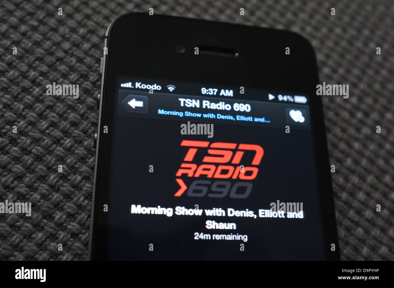 TSN 690 radio on an Apple iPhone Stock Photo - Alamy