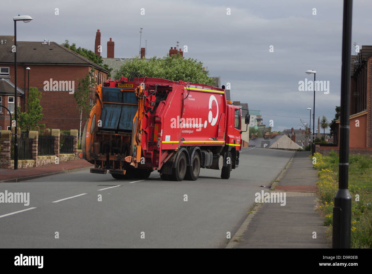 bin lorry / refuse collection. Stock Photo