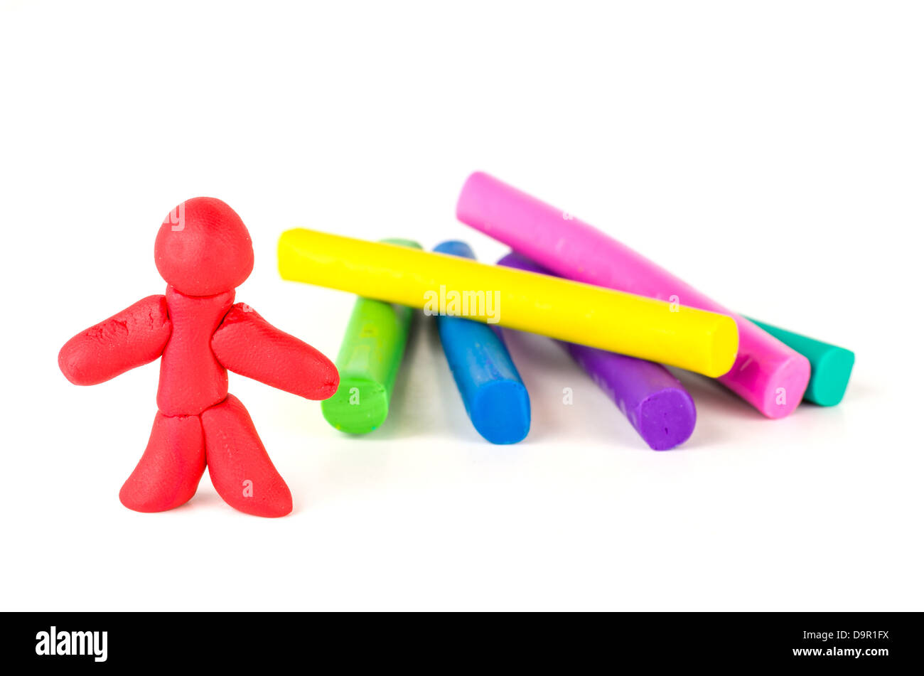 Figure made of modeling clay Stock Photo Alamy