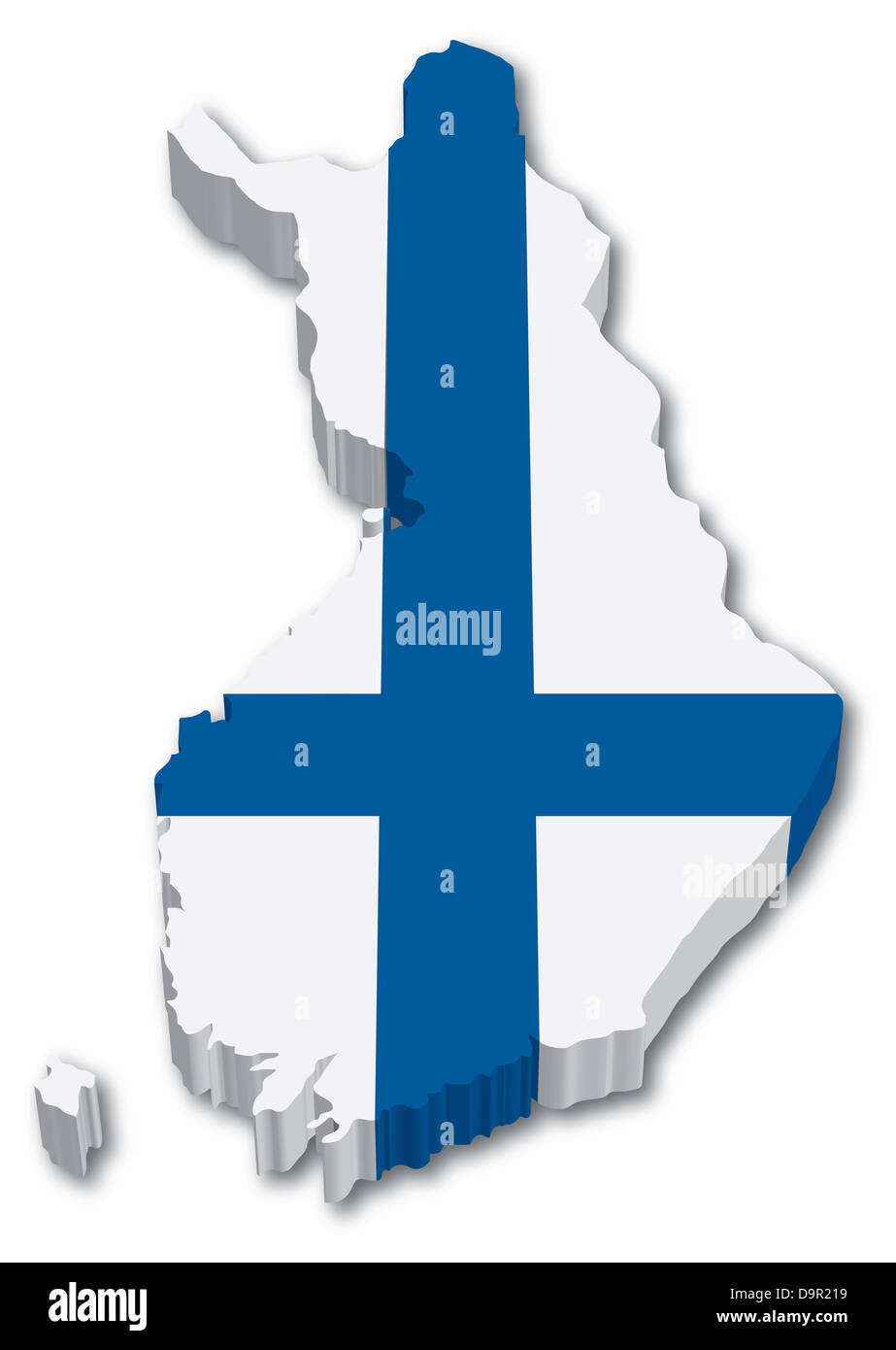 Finland map hi-res stock photography and images - Alamy