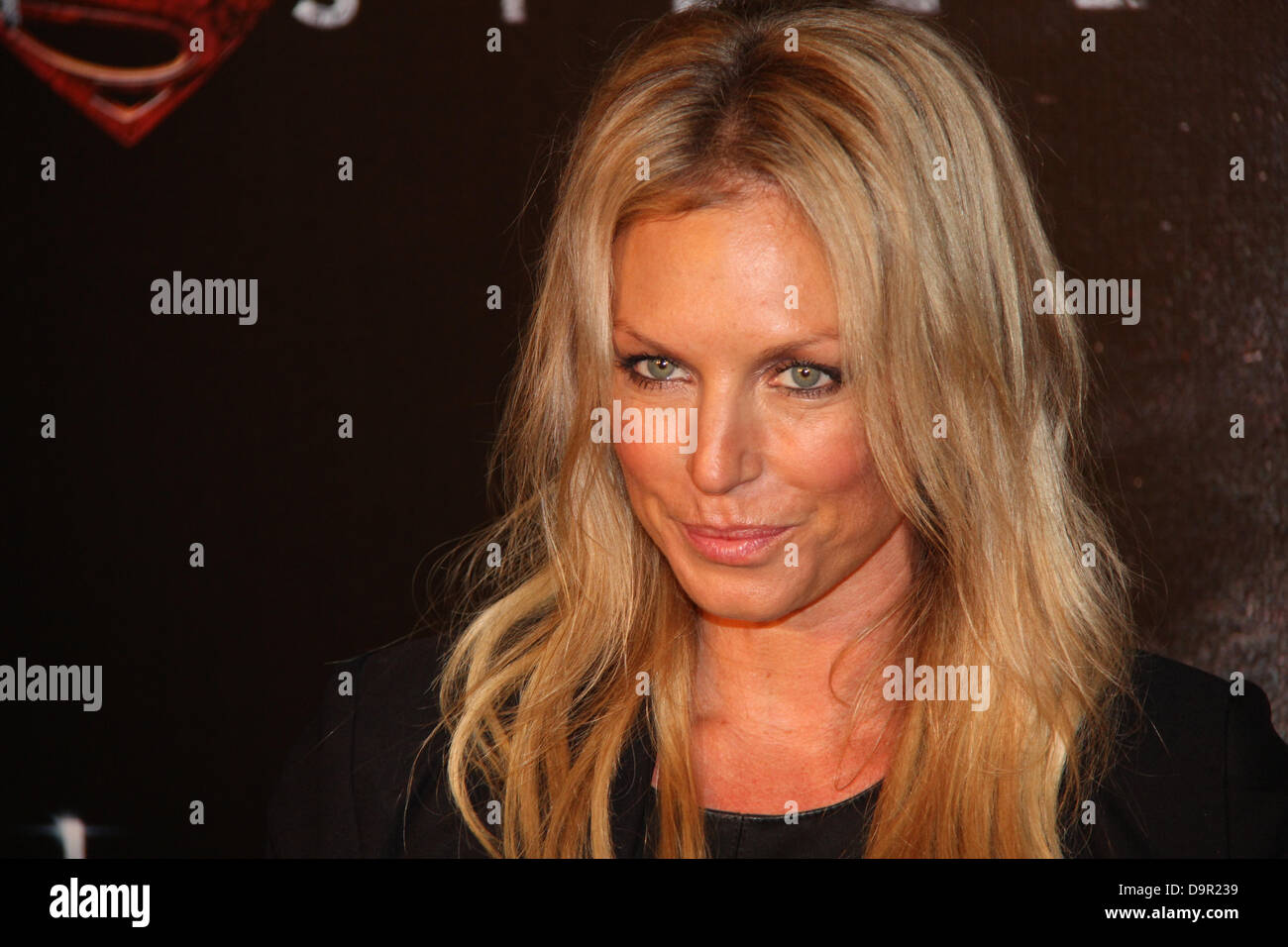 Event Cinemas, George Street, Sydney, NSW, Australia. 24 June 2013. Man Of Steel (3D) Australian Premiere at. A young itinerant worker is forced to confront his secret extraterrestrial heritage when members of his race invade earth. Pictured is Australian model, actress and TV presenter Annalise Braakensiek. Credit: Credit:  Richard Milnes / Alamy live News. Stock Photo