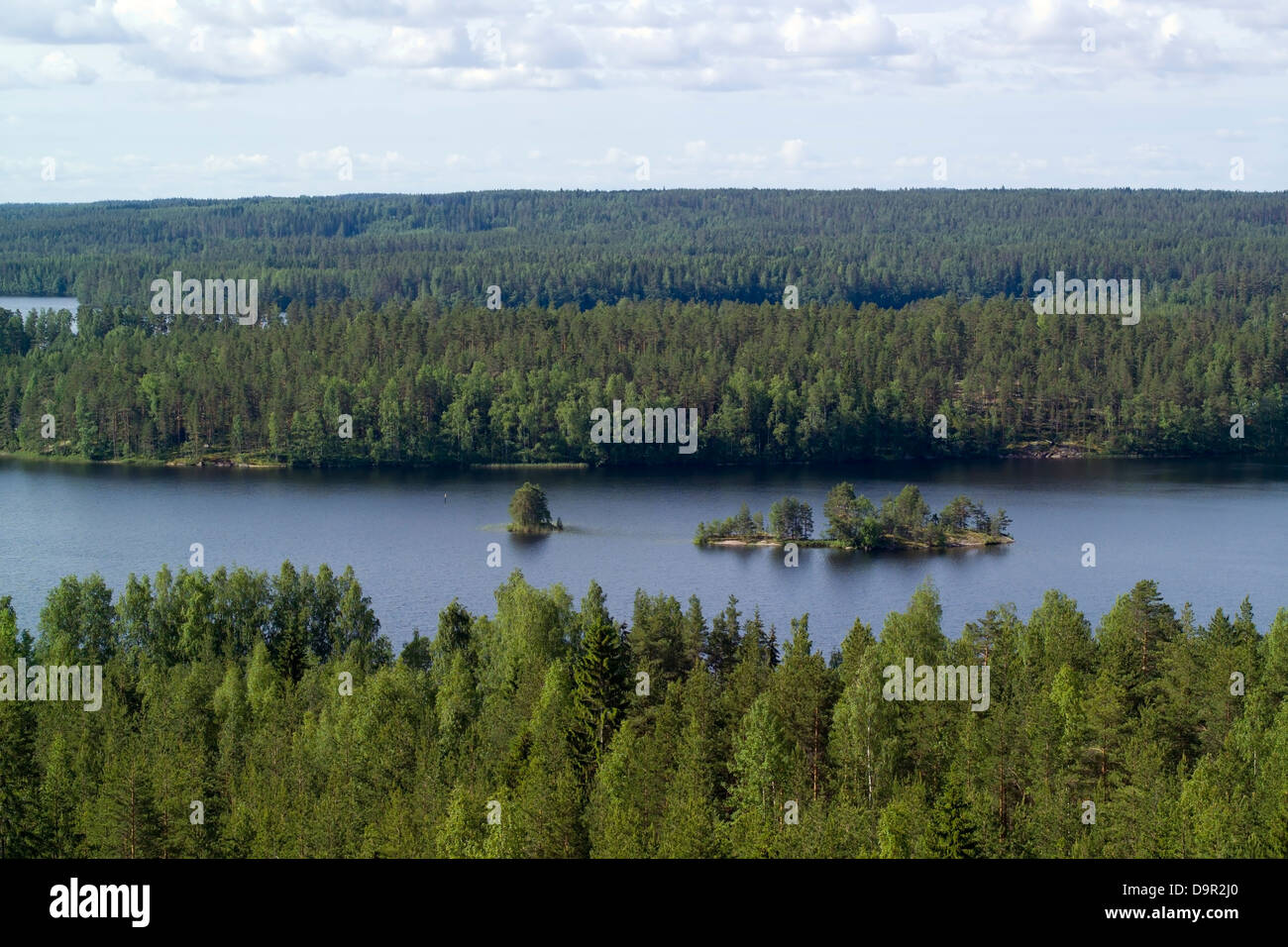 Rural landscape in Suomenniemi, Finland Stock Photo