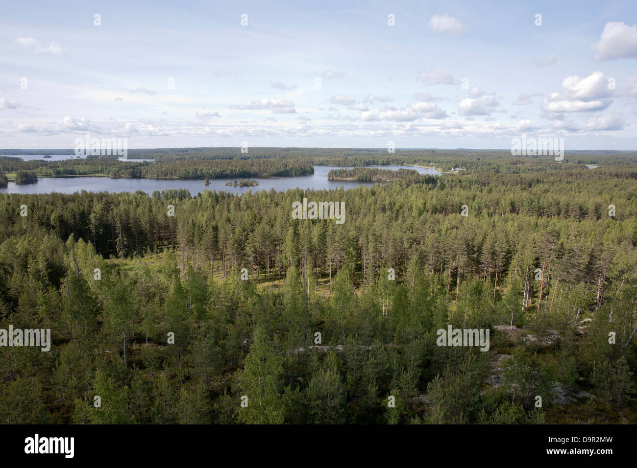 Rural landscape in Suomenniemi, Finland Stock Photo