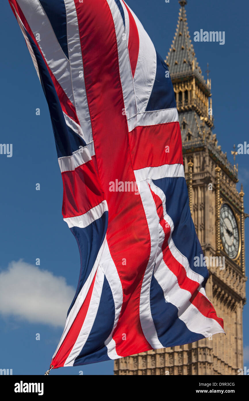 Bigben and the Houses of Parliament at Westminster London Stock Photo