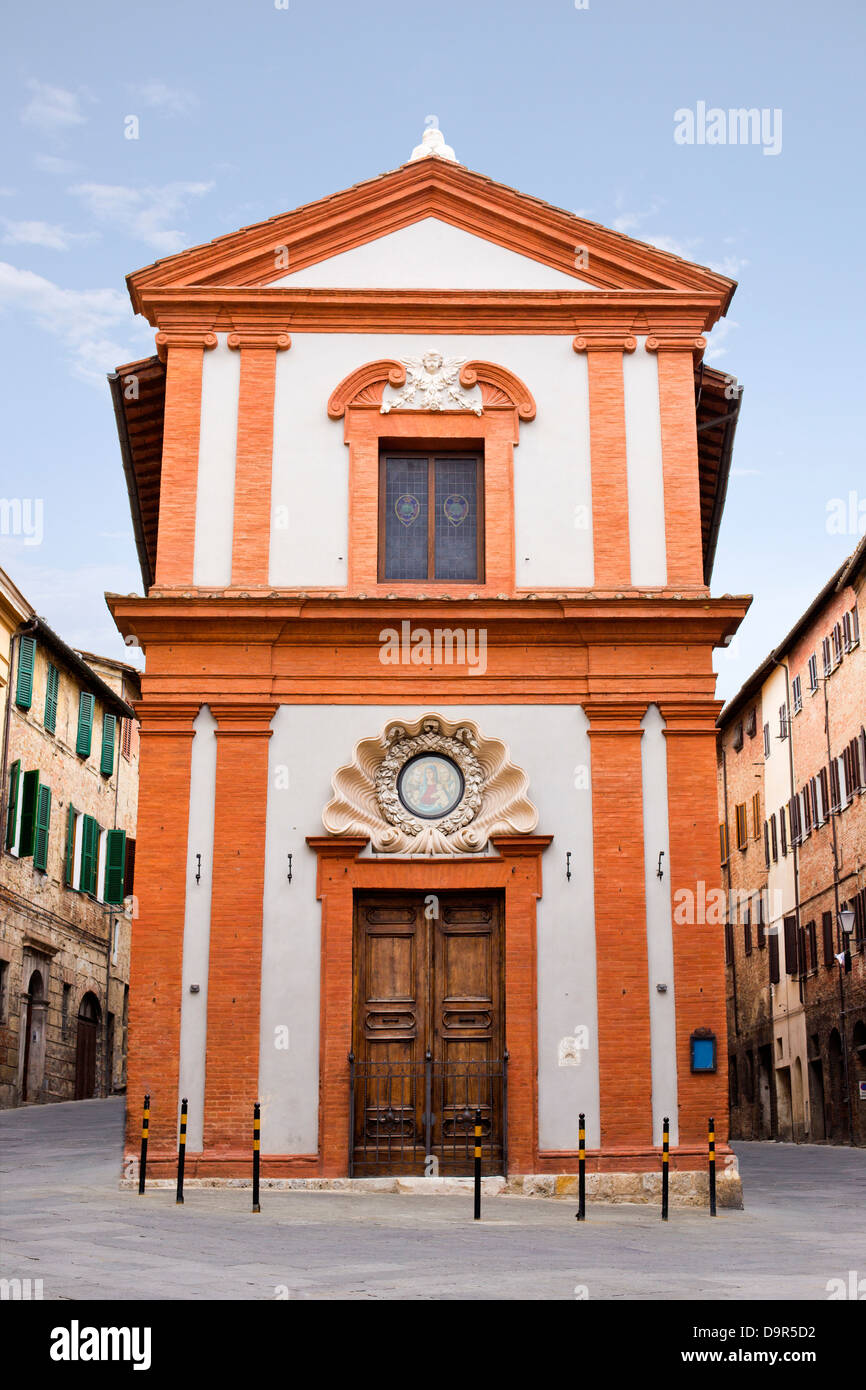Facade of a building, Siena, Siena Province, Tuscany, Italy Stock Photo