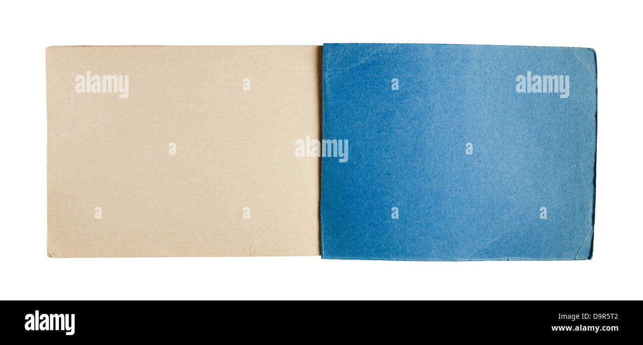Blank open notepad isolated on white Stock Photo