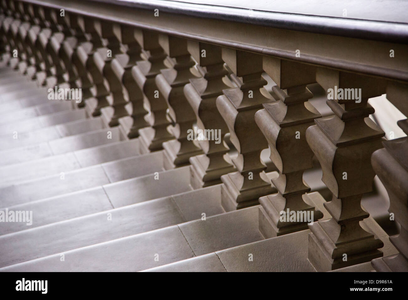 Staircase of a building, Florence, Tuscany, Italy Stock Photo