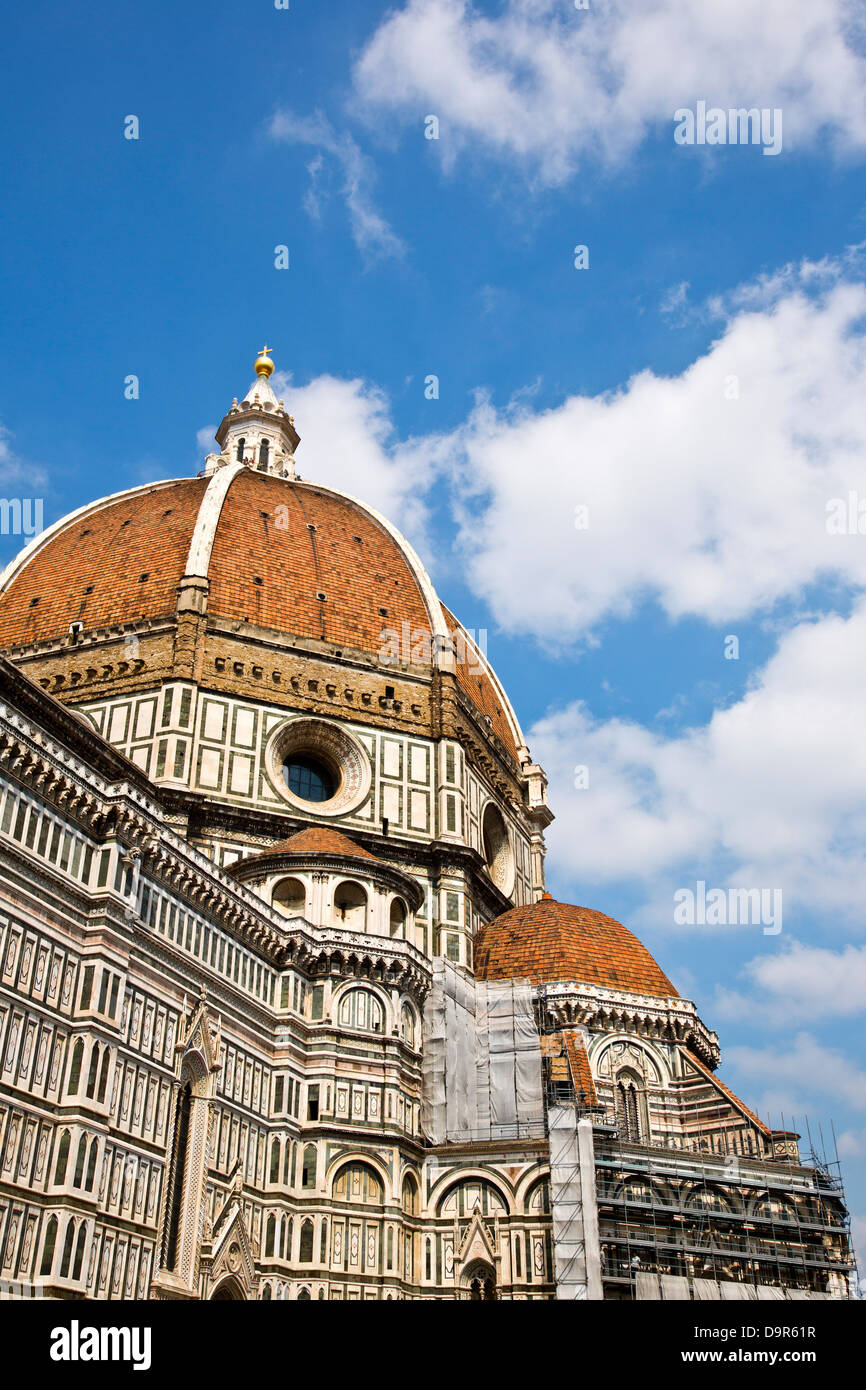Cathedral in a city, Duomo Santa Maria Del Fiore, Piazza Del Duomo, Florence, Tuscany, Italy Stock Photo
