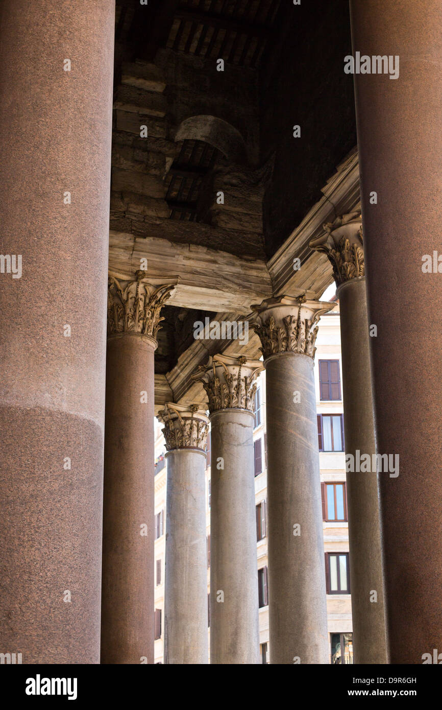 Low angle view of Bernini's Column, St. Peter's Square, Vatican City, Rome, Rome Province, Italy Stock Photo