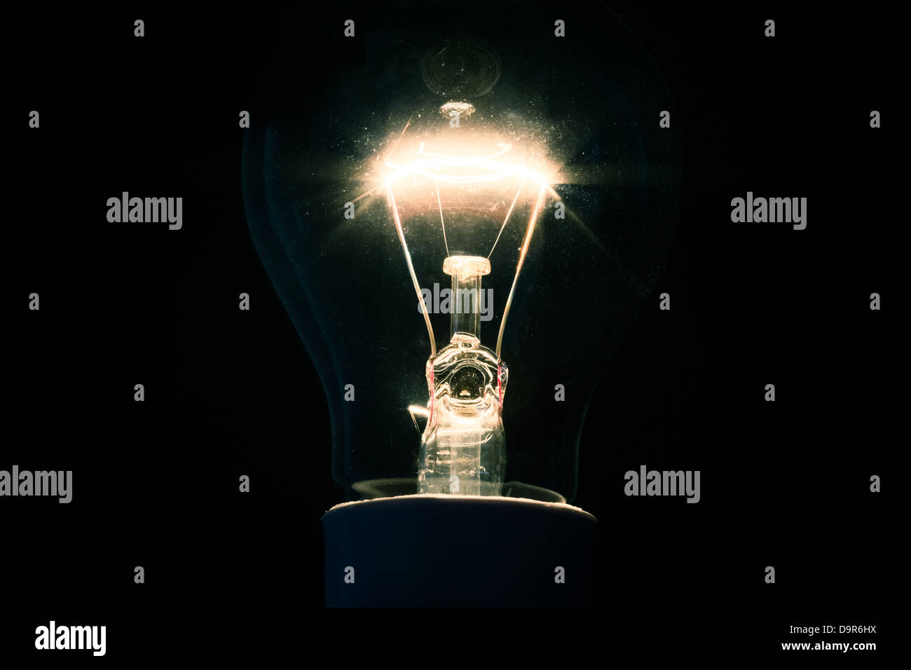 Dazzling filament bulb Stock Photo Alamy