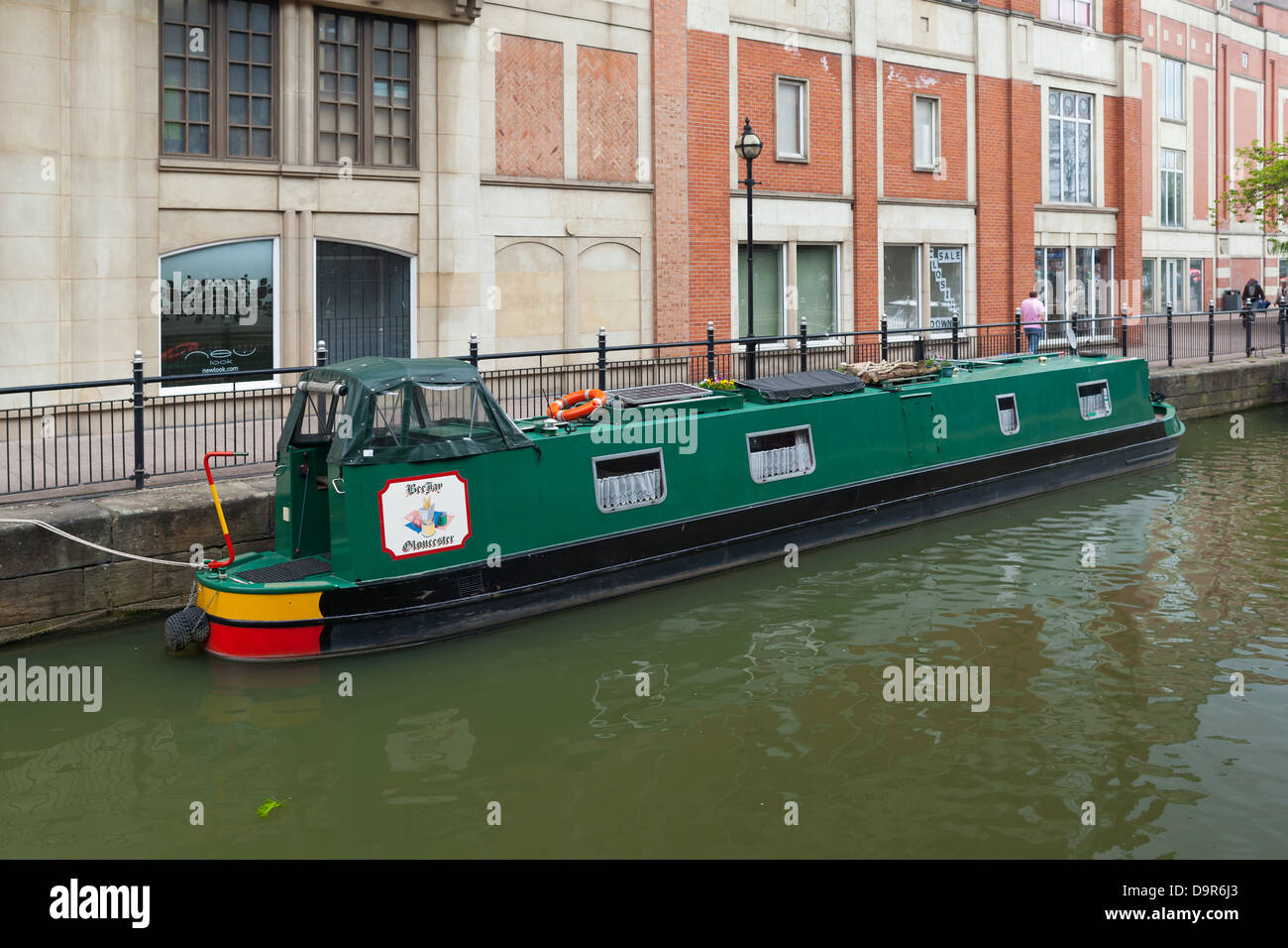 Lincoln Narrowboat At Waterside Lincoln Lincolnshire Uk