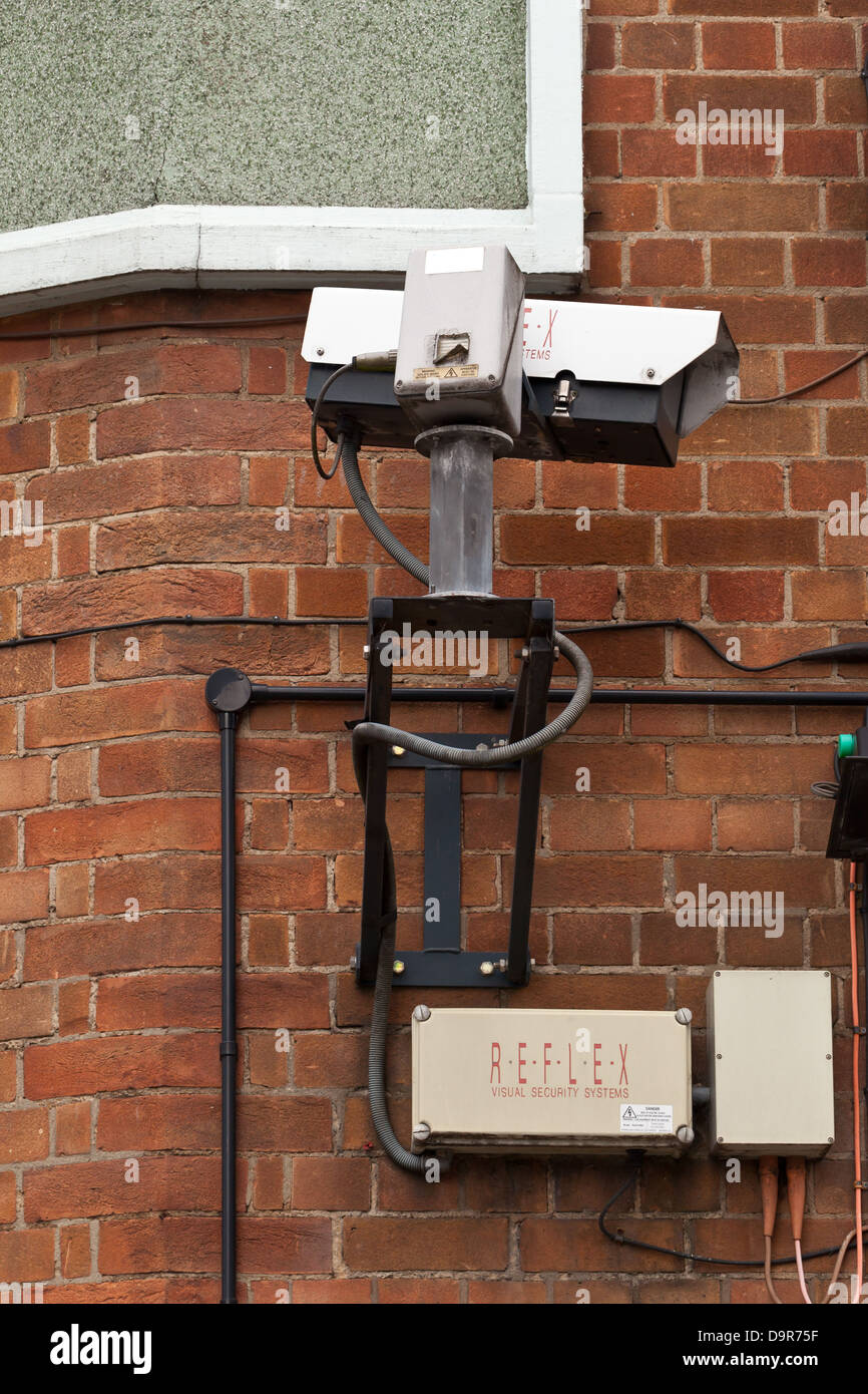 Lincoln Security camera overlooking High Street; Lincoln