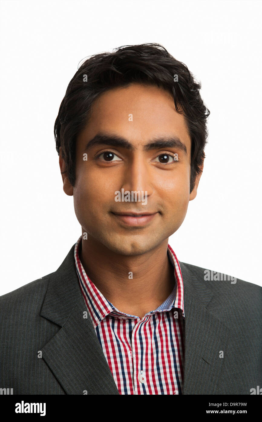 Portrait of a businessman smiling Stock Photo - Alamy