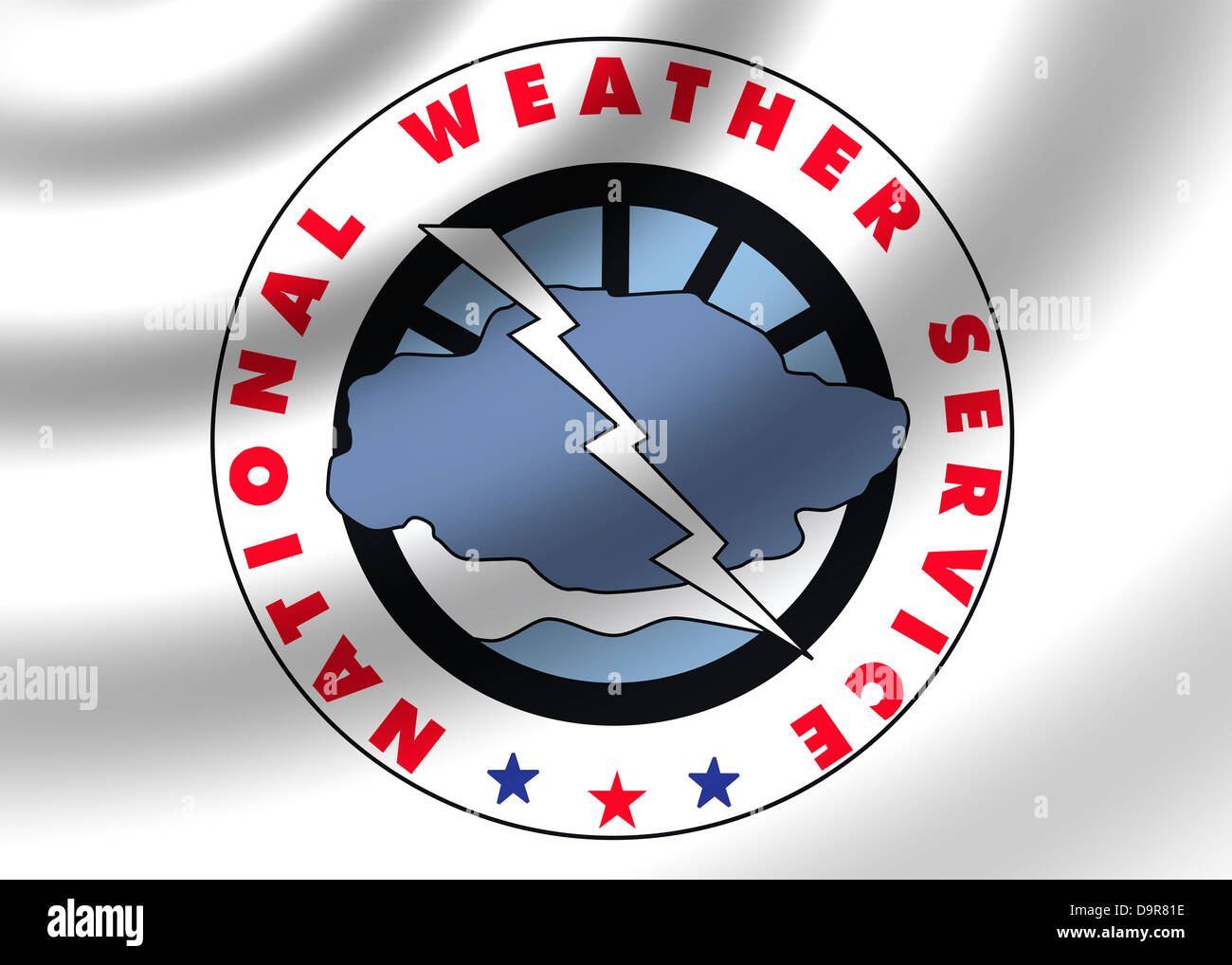National Weather Service logo symbol icon flag Stock Photo