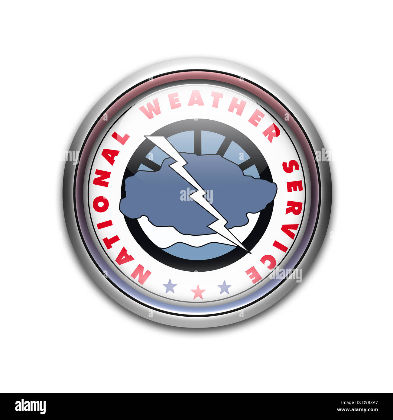 National Weather Service logo symbol icon flag Stock Photo Alamy