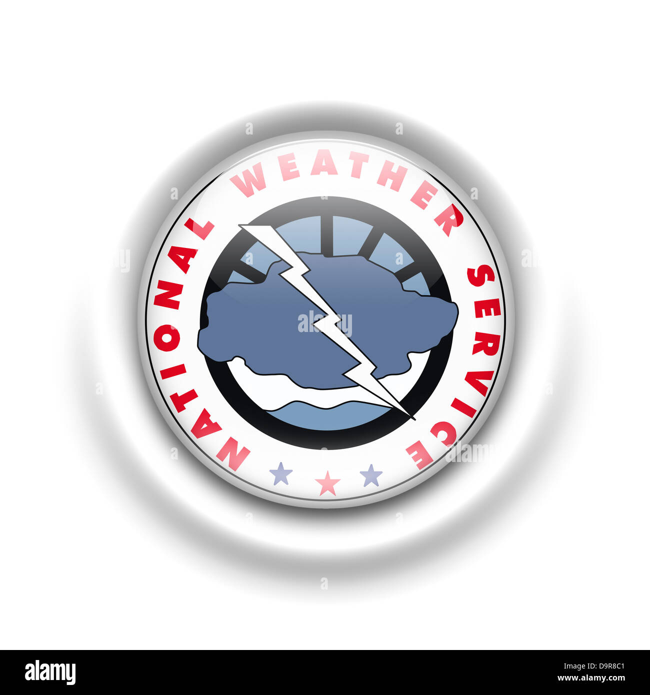 National Weather Service logo symbol icon flag Stock Photo