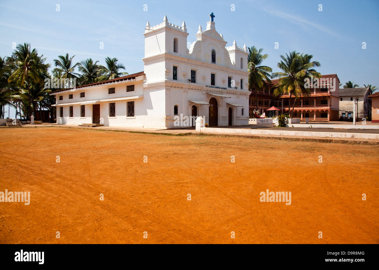 Facade of a church, Goa, India Stock Photo