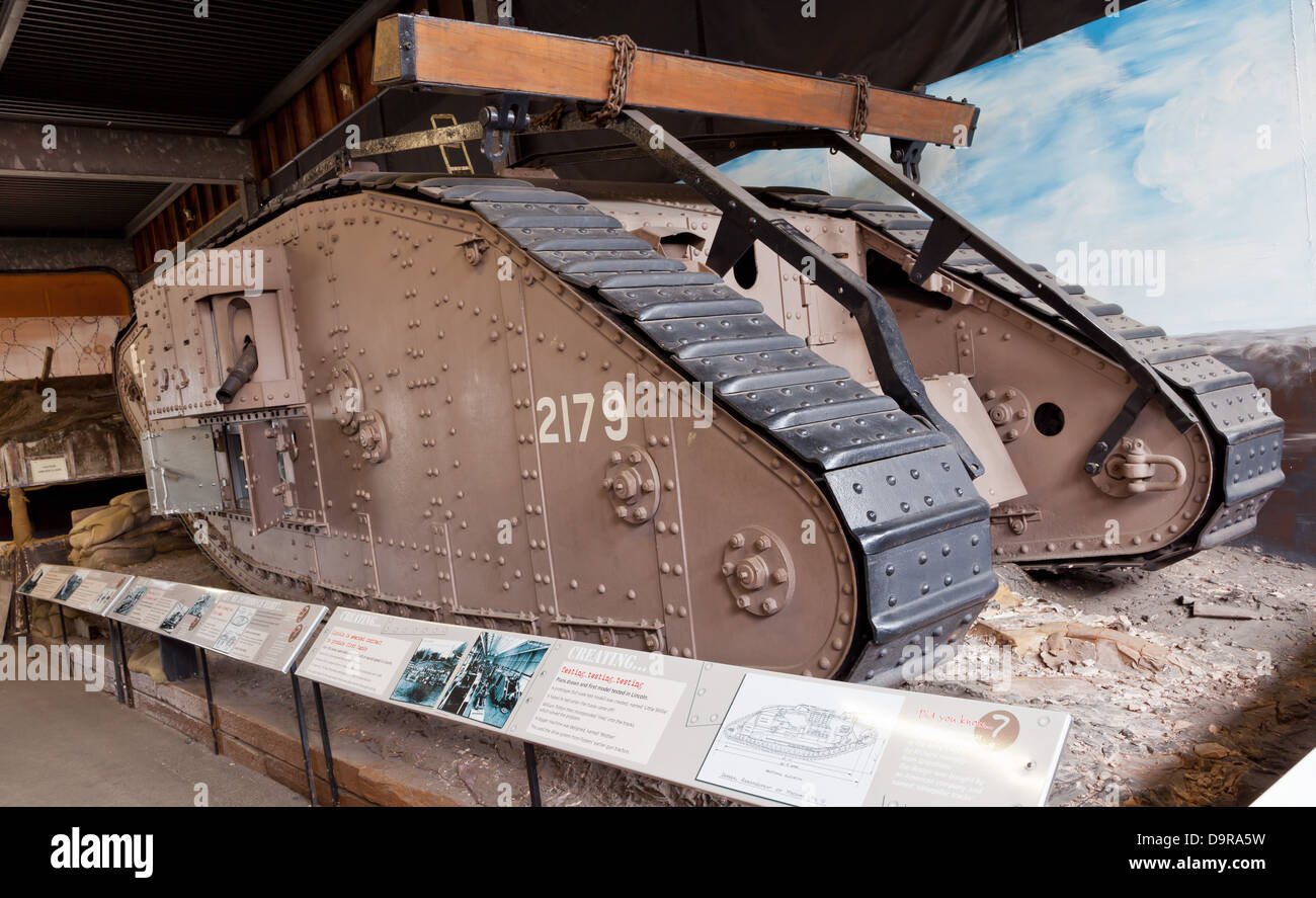 Lincoln WW I tank at the Museum of Lincolnshire Life; Lincoln
