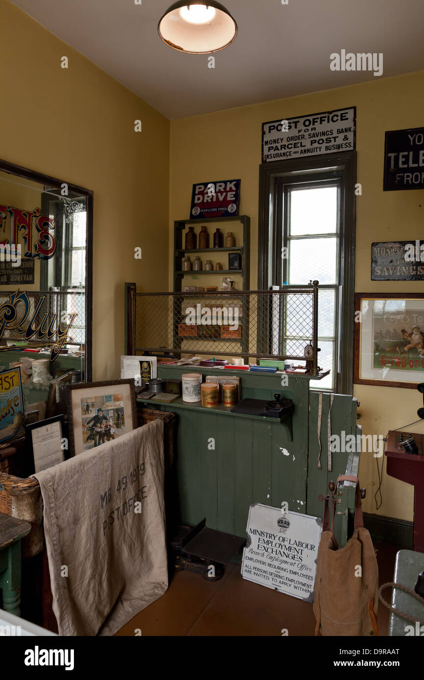 Lincoln - Victorian post-office exhibition at the Museum of Lincolnshire Life; Lincoln, Lincolnshire, UK, Europe Stock Photo