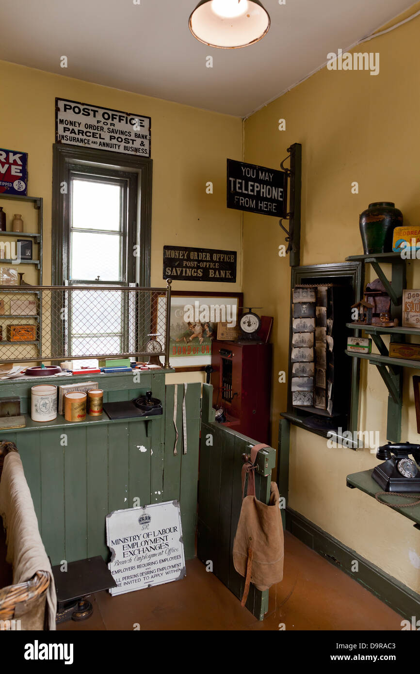 Lincoln - Victorian post-office exhibition at the Museum of Lincolnshire Life; Lincoln, Lincolnshire, UK, Europe Stock Photo