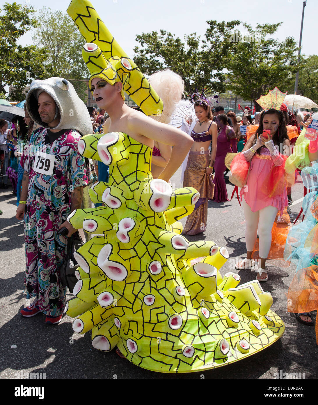 The coney island mermaid parade hi-res stock photography and images - Alamy