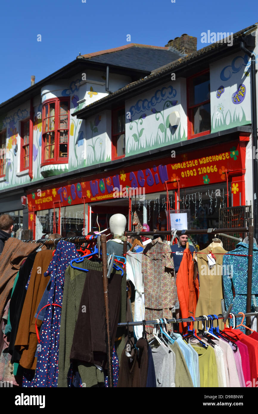 Vintage shop in The Lanes, Brighton, Sussex, England. Stock Photo