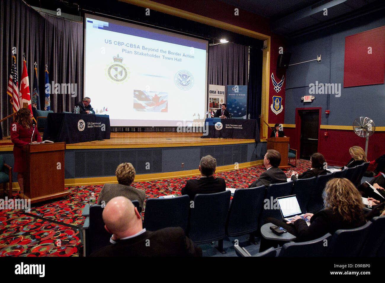 001 CBP, Canada Border Services Co-Host 'Beyond the Border' Stakeholder Meetings. Stock Photo
