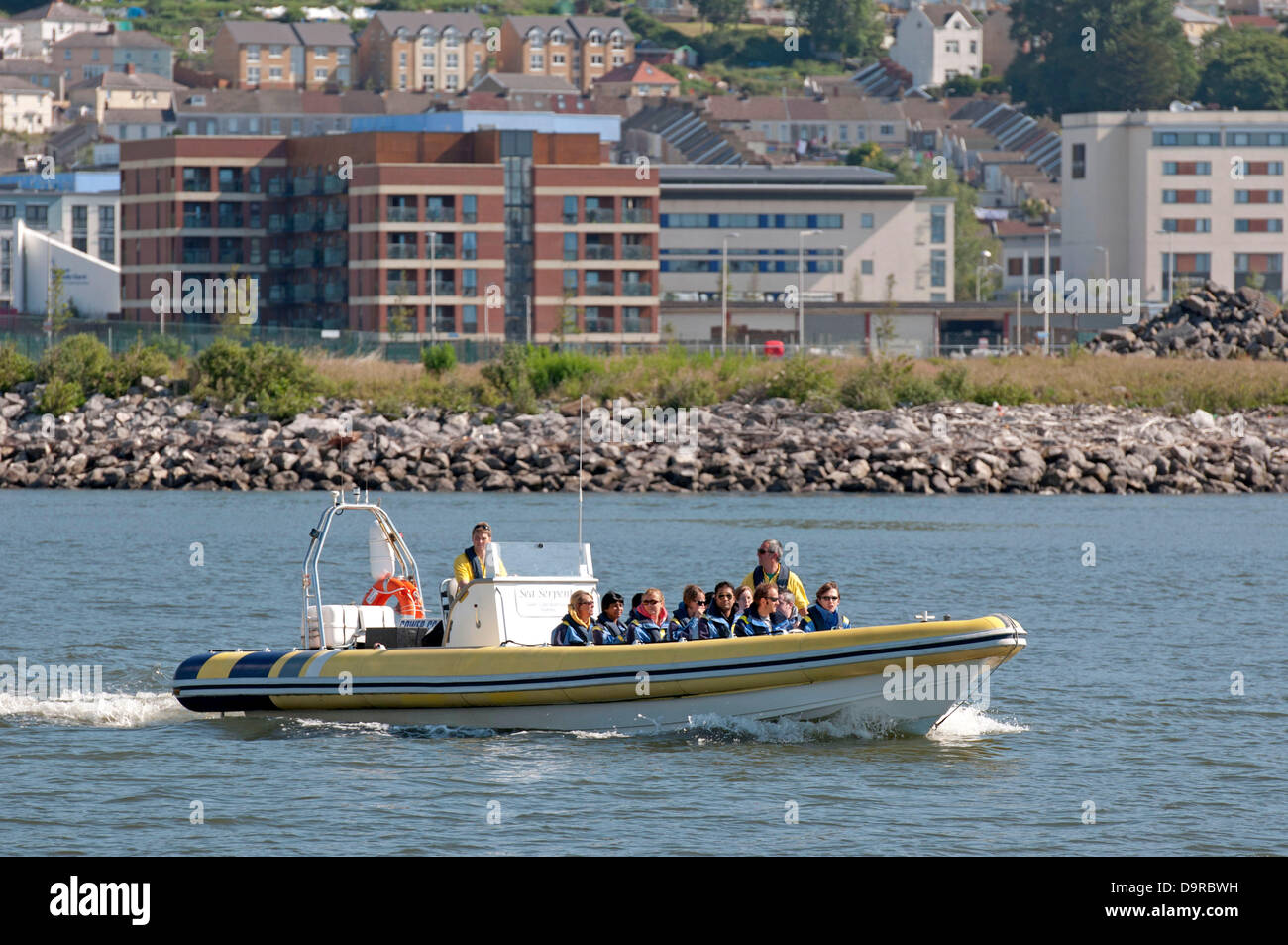 Swansea, UK. 25th June 2013. Thrillseekers on the Gower Coast Adventure ...