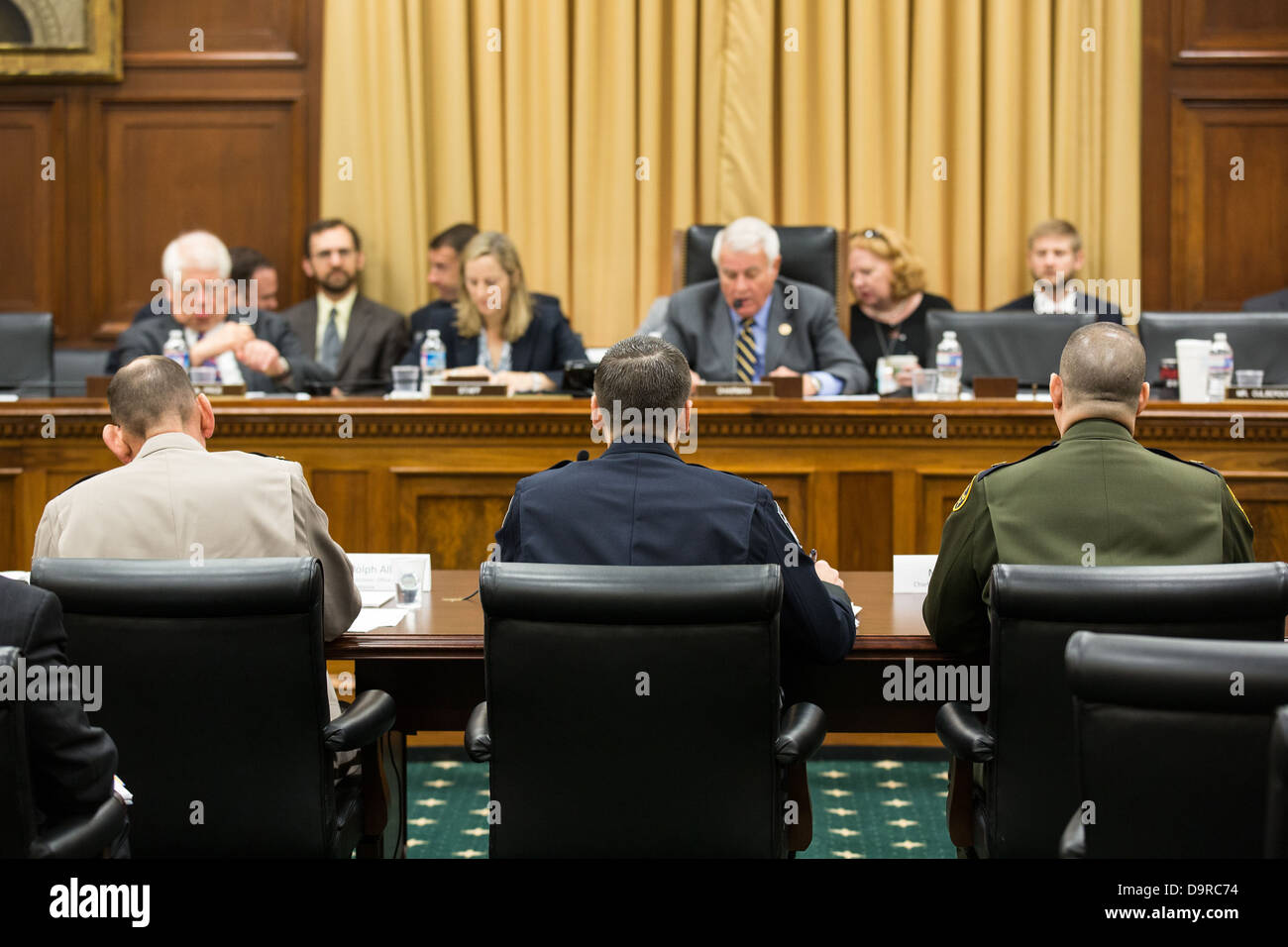 001 House Appropriations Committee, Subcommittee on Homeland Security, Fiscal Year 2014 Budget Request. Stock Photo