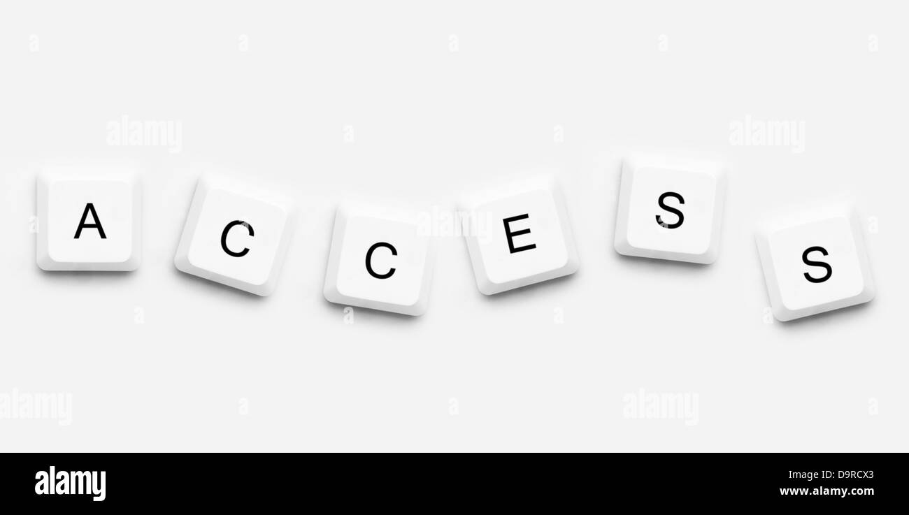 Buttons spelling out access Stock Photo